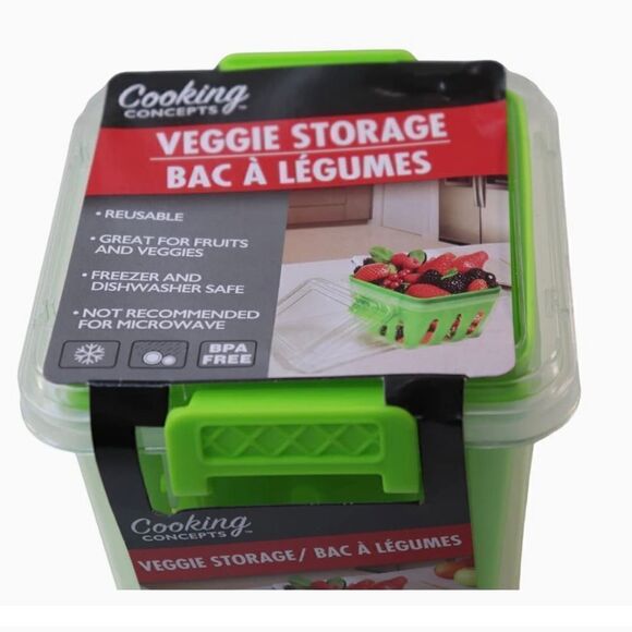 New! Cooking Concepts Berry & Veggie Colander/Basket & Storage Containers. - Picture 7 of 9